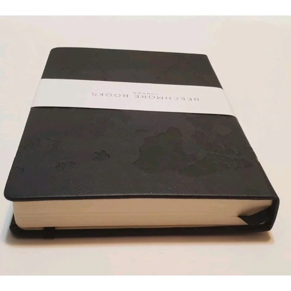 Vegan Leather Hardcover Travel Planner 120gsm Lined Paper Back Pocket + Bookmark